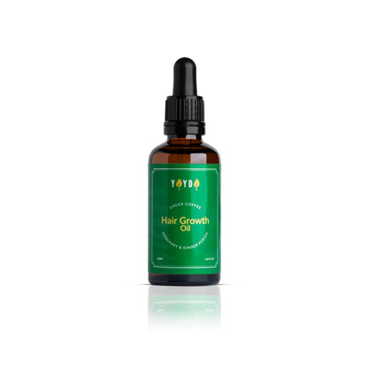 Amber glass bottle of hair oil