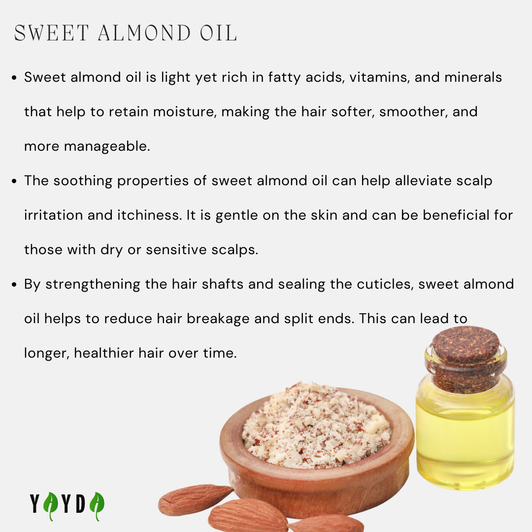 Hair benefits of sweet almond oil